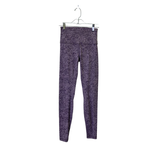 Athletic Leggings By Lululemon In Purple, Size:4