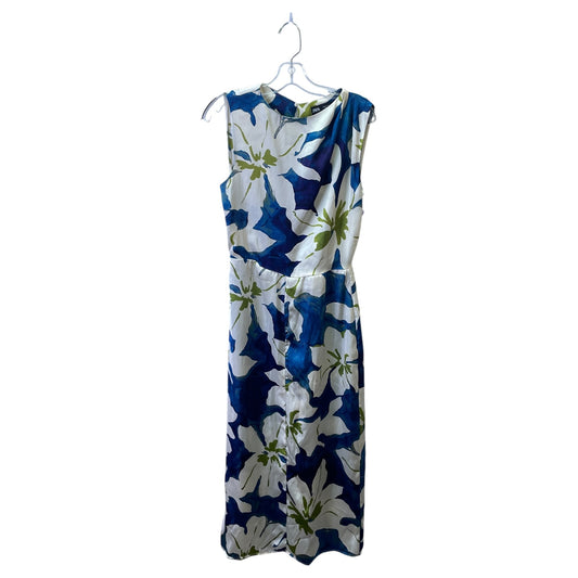 Dress Casual Maxi By Zara In Blue & Cream, Size:M