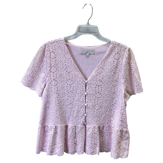 Top Ss By Loft In Pink, Size:L