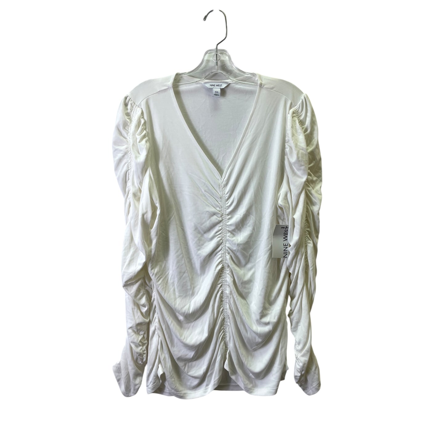 Top Ls By Nine West In Cream, Size:1X