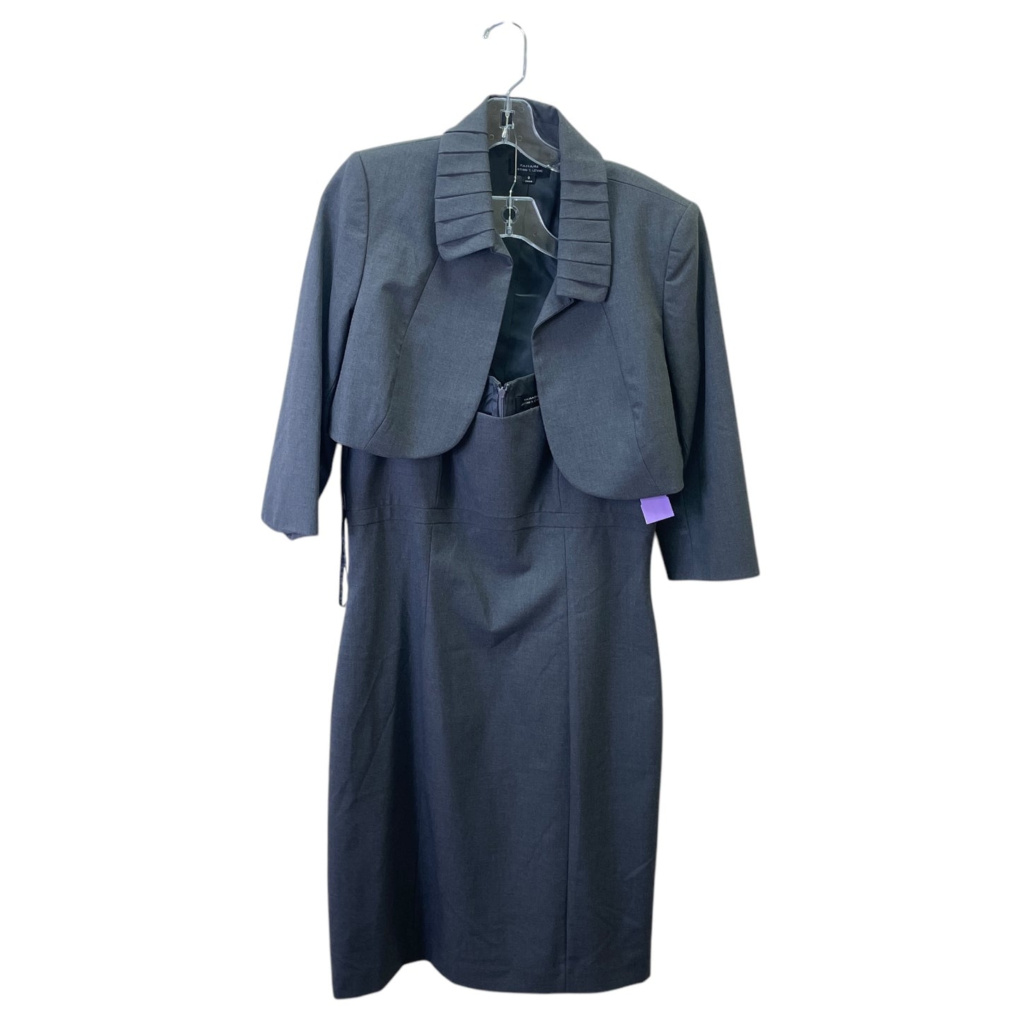Dress Set 2Pc By Tahari By Arthur Levine In Grey, Size:M