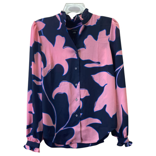 Top Ls By Ann Taylor In Blue & Pink, Size:S