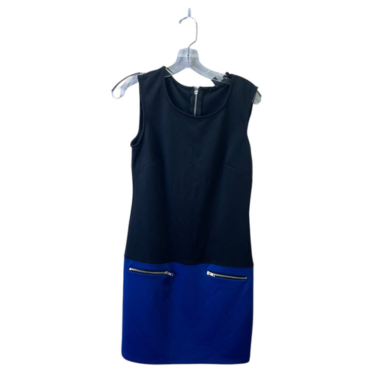 Dress Casual Short By Valerie Bertinelli In Black & Blue, Size:8