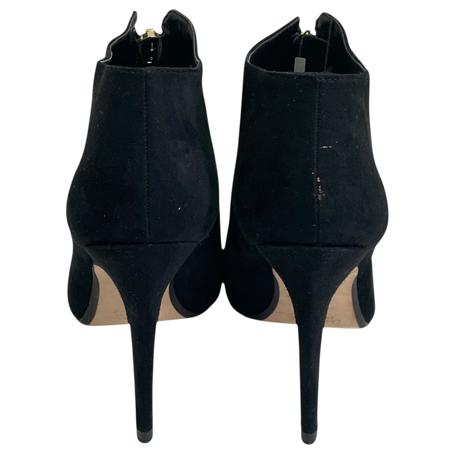 BOOTS ANKLE HEELS by ZARA BASIC in BLACK, Size:6.5