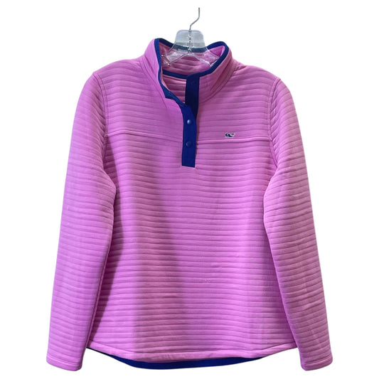Sweatshirt Collar By Vineyard Vines In Pink, Size:M