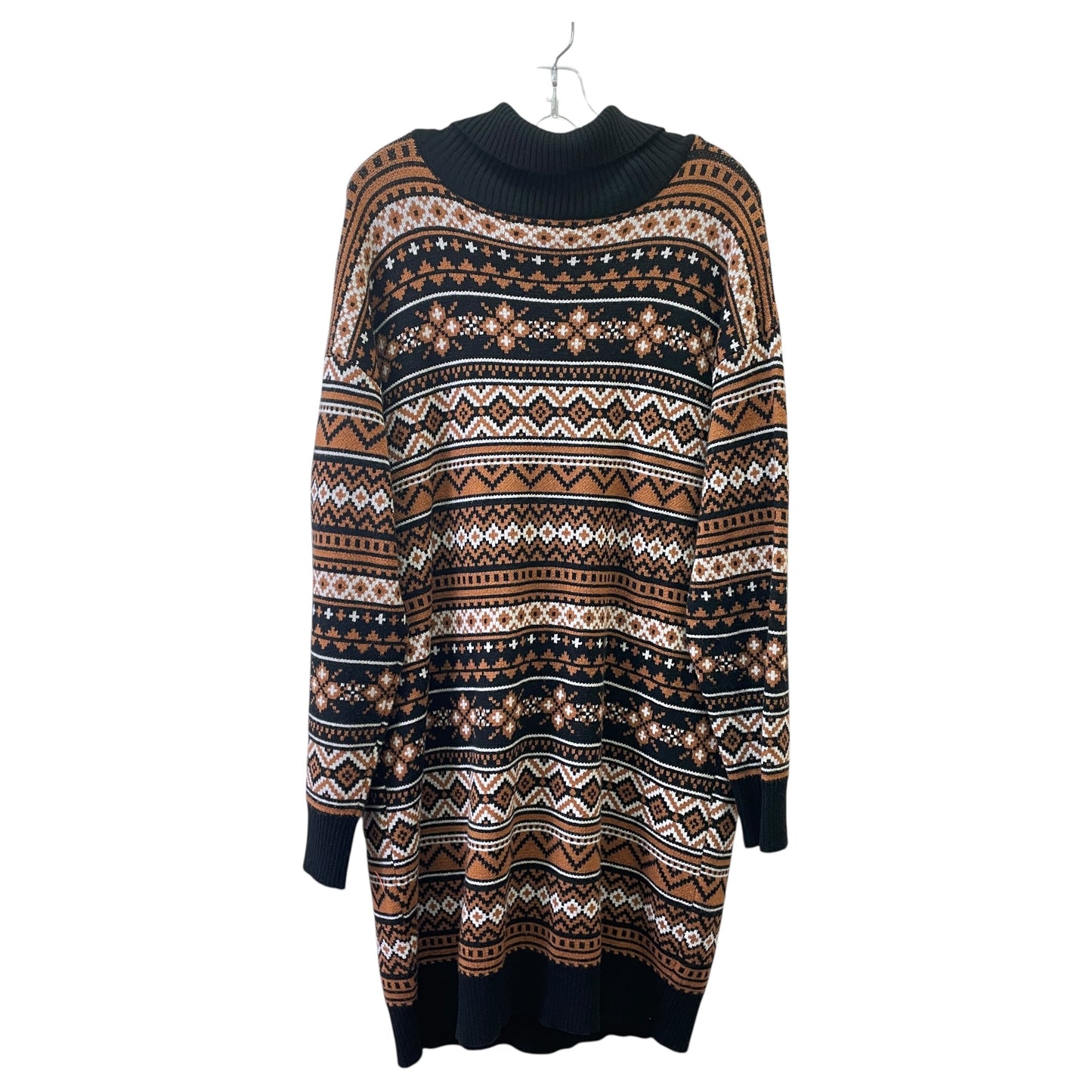 DRESS SWEATER by FOREVER 21 In BLACK & BROWN, Size: 2X