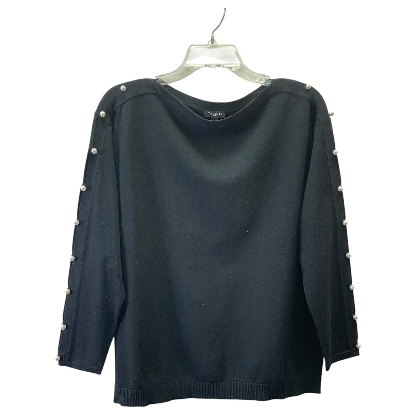 Sweater By Talbots In Black, Size:Mp