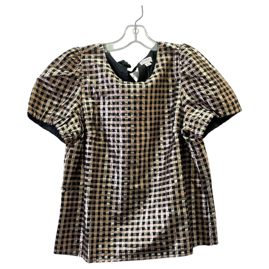 Top Ss Basic By J. Crew In Gold, Size:M