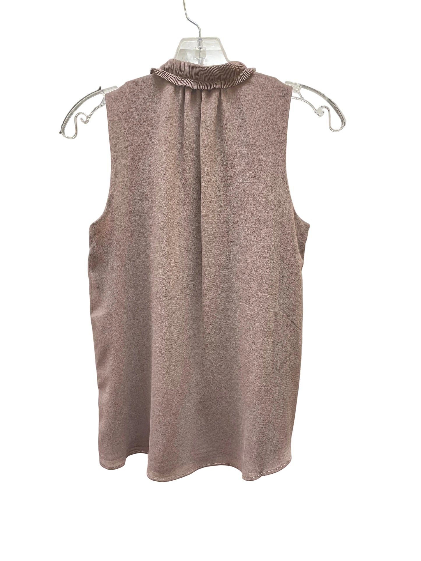 Top Sleeveless By Premise In Brown, Size:Xs