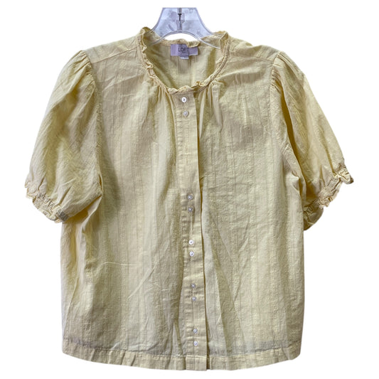 Top Ss By Loft In Yellow, Size:M