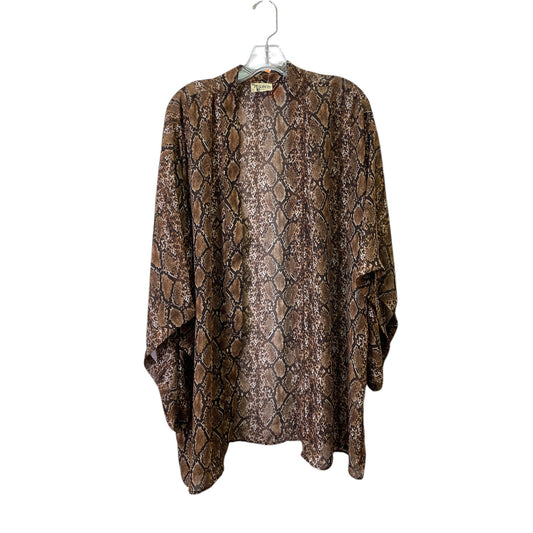 Kimono By Mumu In Snakeskin Print, Size:M