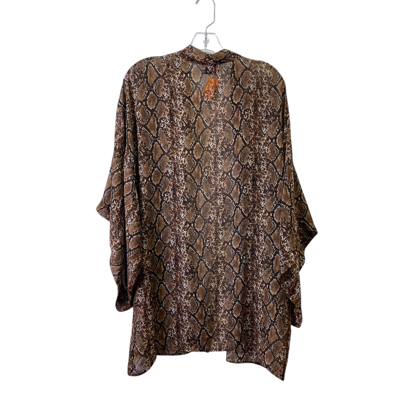 Kimono By Mumu In Snakeskin Print, Size:M