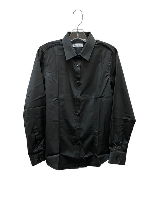 Blouse Ls By Siliteelon In Black, Size:S