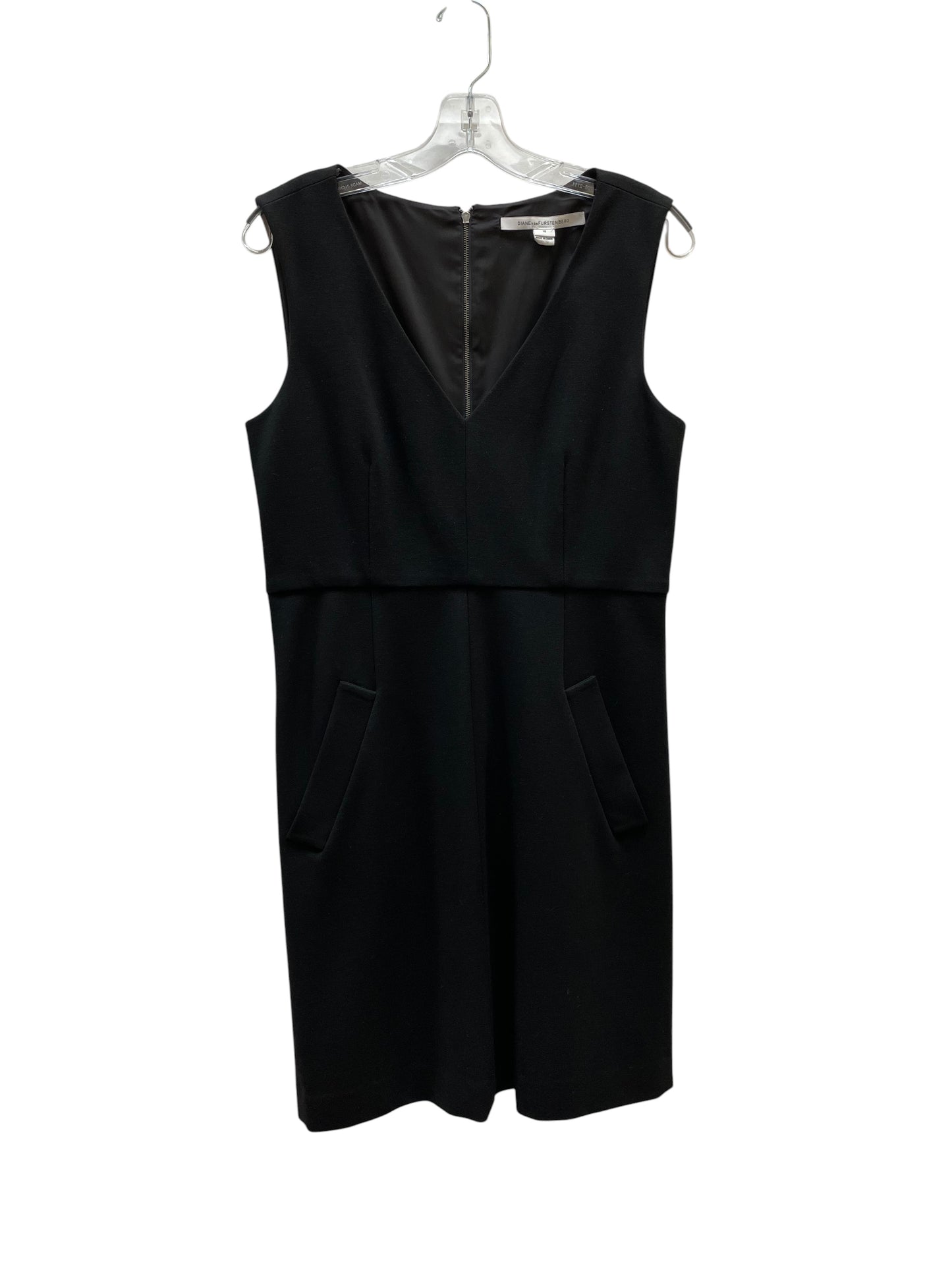 Dress Designer By Diane Von Furstenberg In Black, Size:L