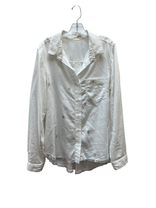Top Ls Basic By Bella Dahl In Silver & White, Size:L