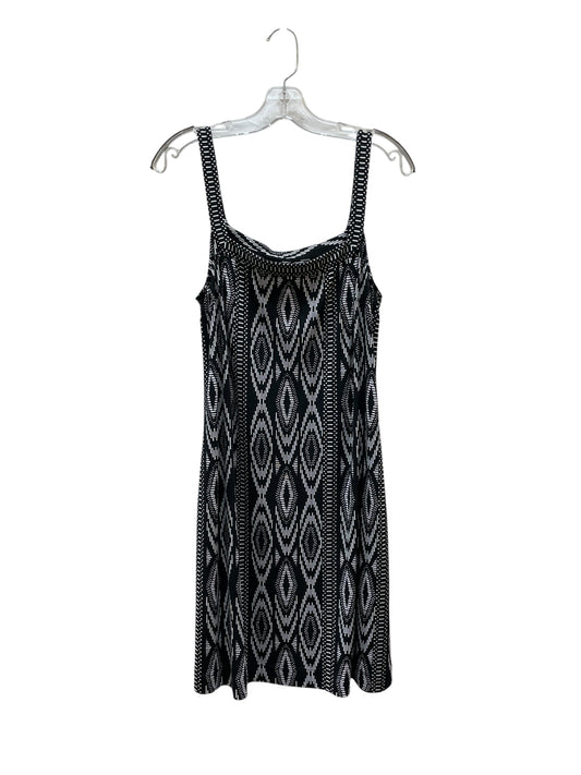 Dress Casual Midi By White House Black Market In Black & White, Size:L