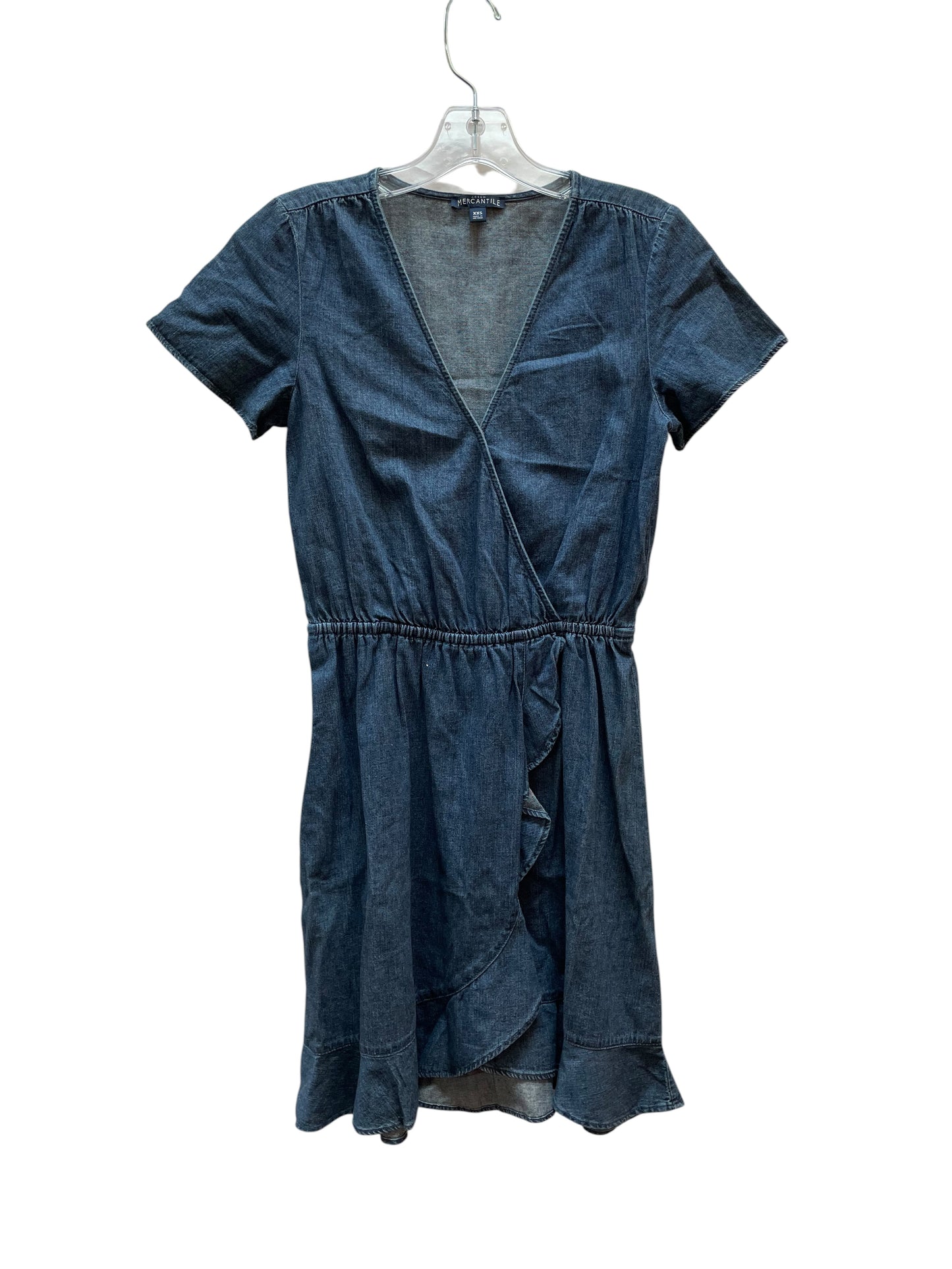 Dress Casual Short By Mercantile In Blue Denim, Size:Xxs