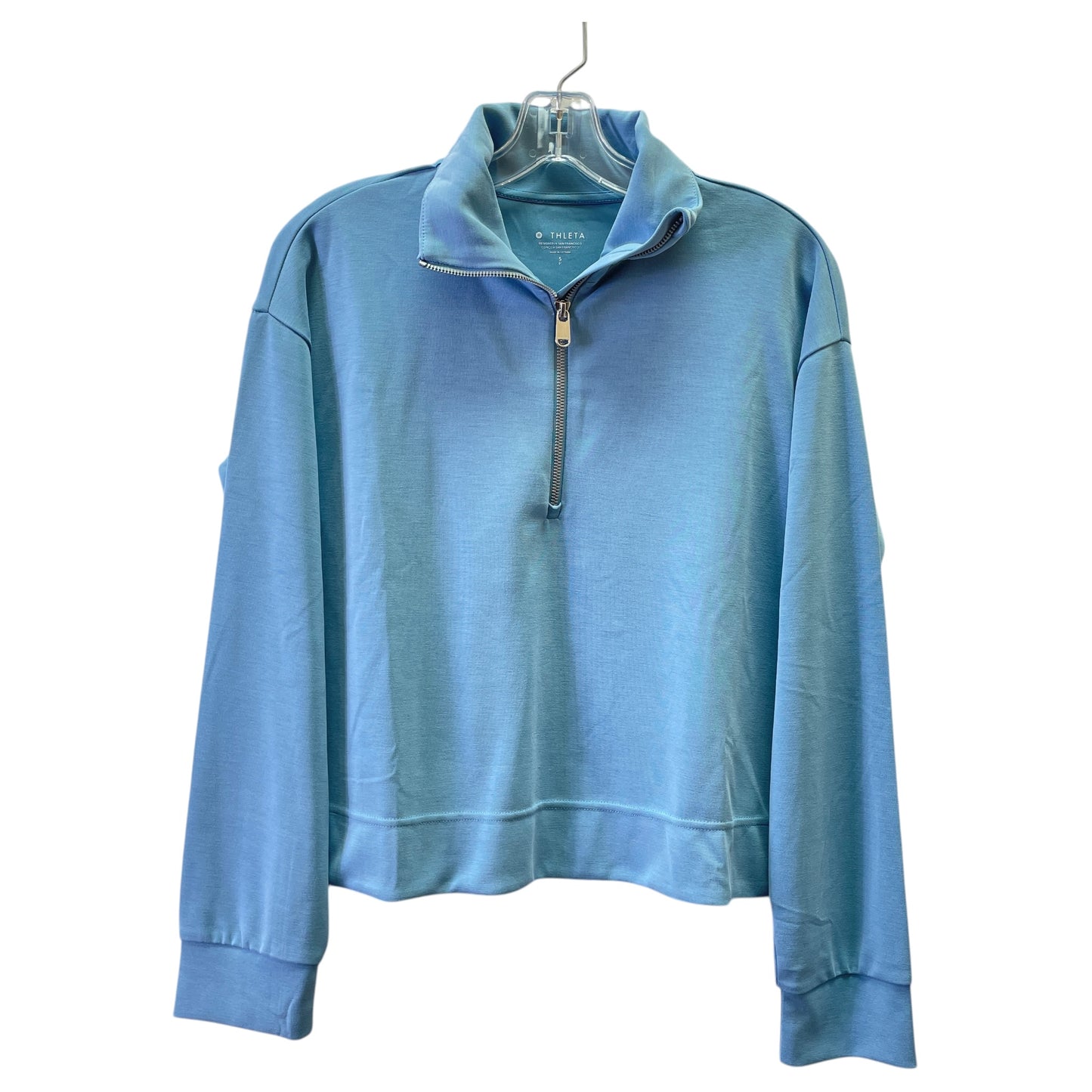Athletic Top Ls Collar By Athleta In Blue, Size:S
