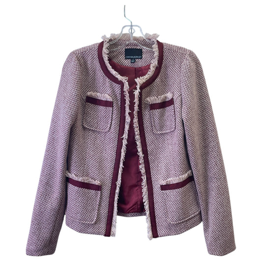 Blazer By Cynthia Rowley In Maroon, Size:S