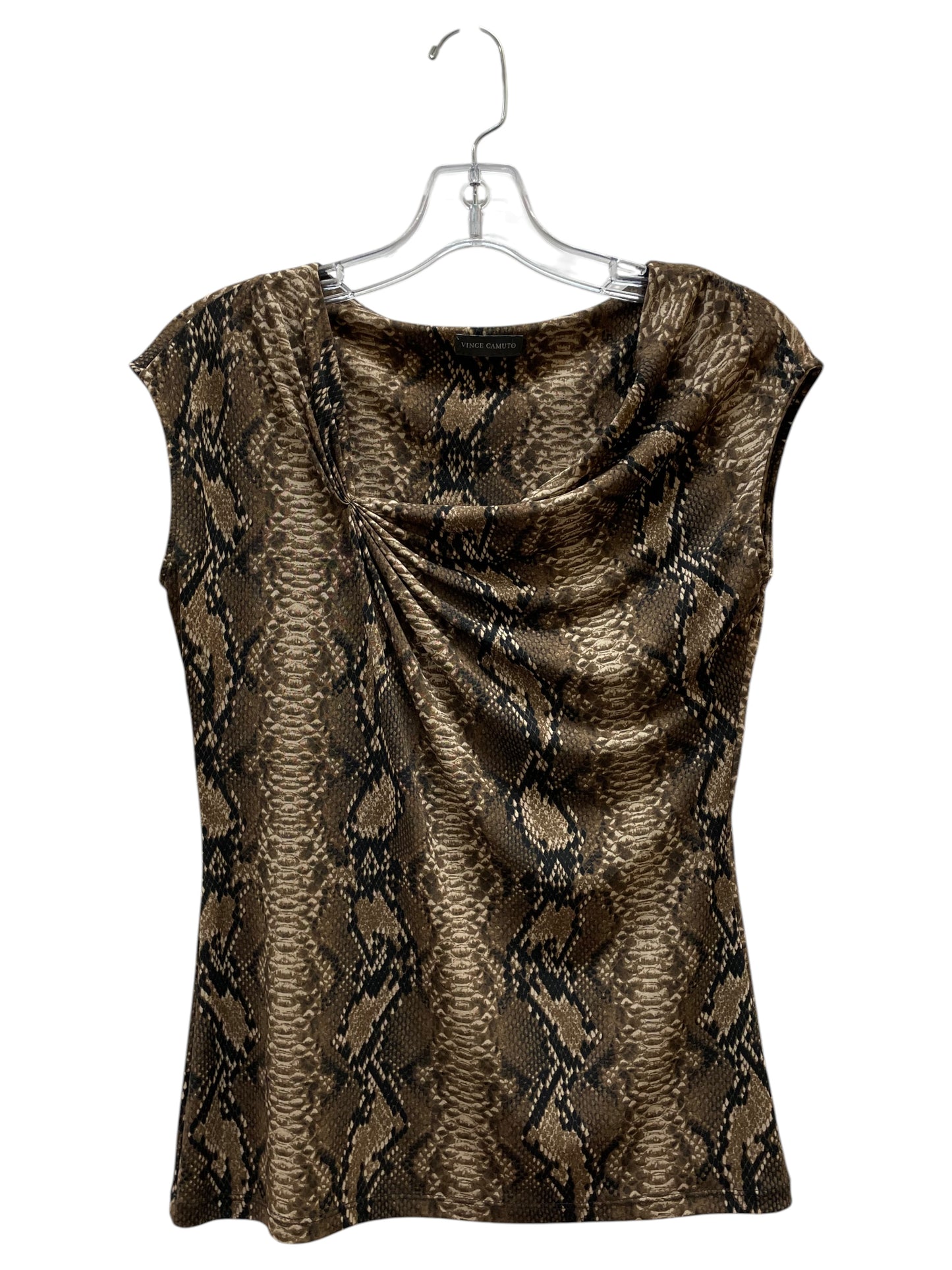 Top Sleeveless By Vince Camuto In Brown, Size:S