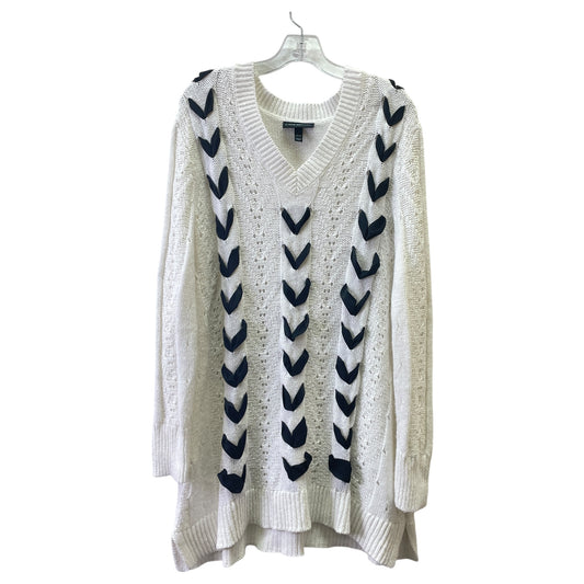 SWEATER by LANE BRYANT In BLACK & WHITE, Size: 2X
