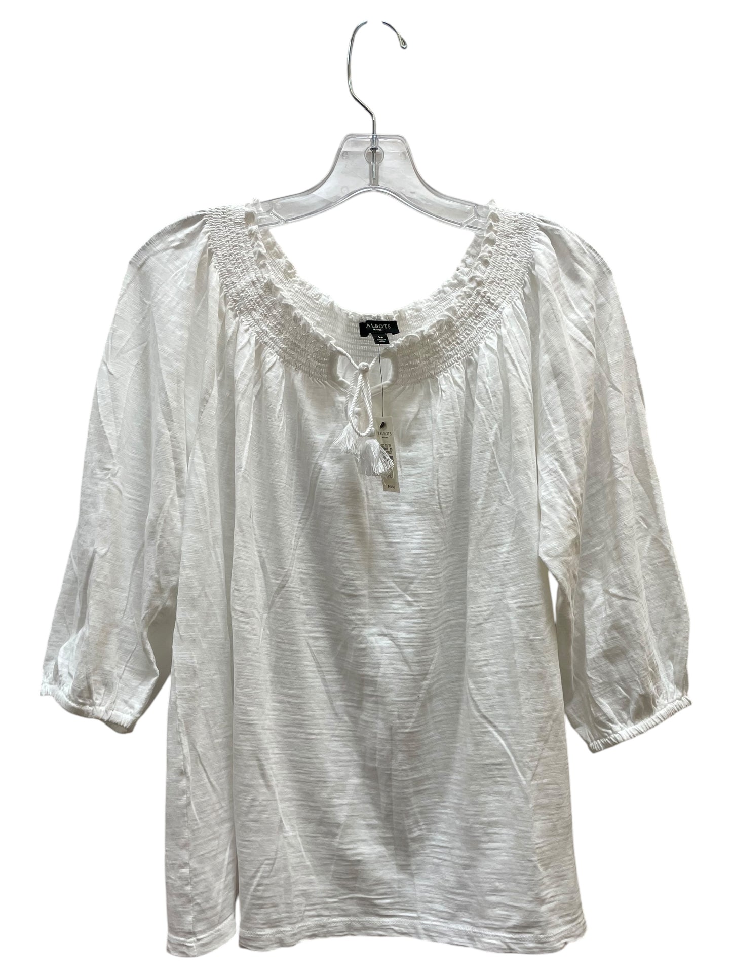 Top Ls By Talbots In White, Size:Lp
