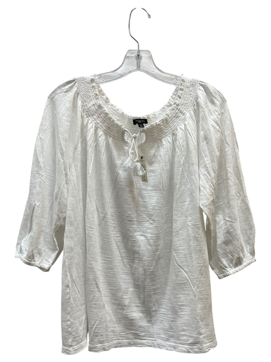 Top Ls By Talbots In White, Size:Lp