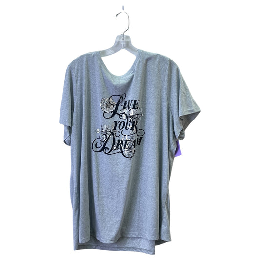 Top Ss Basic By Lane Bryant In Grey, Size:3X