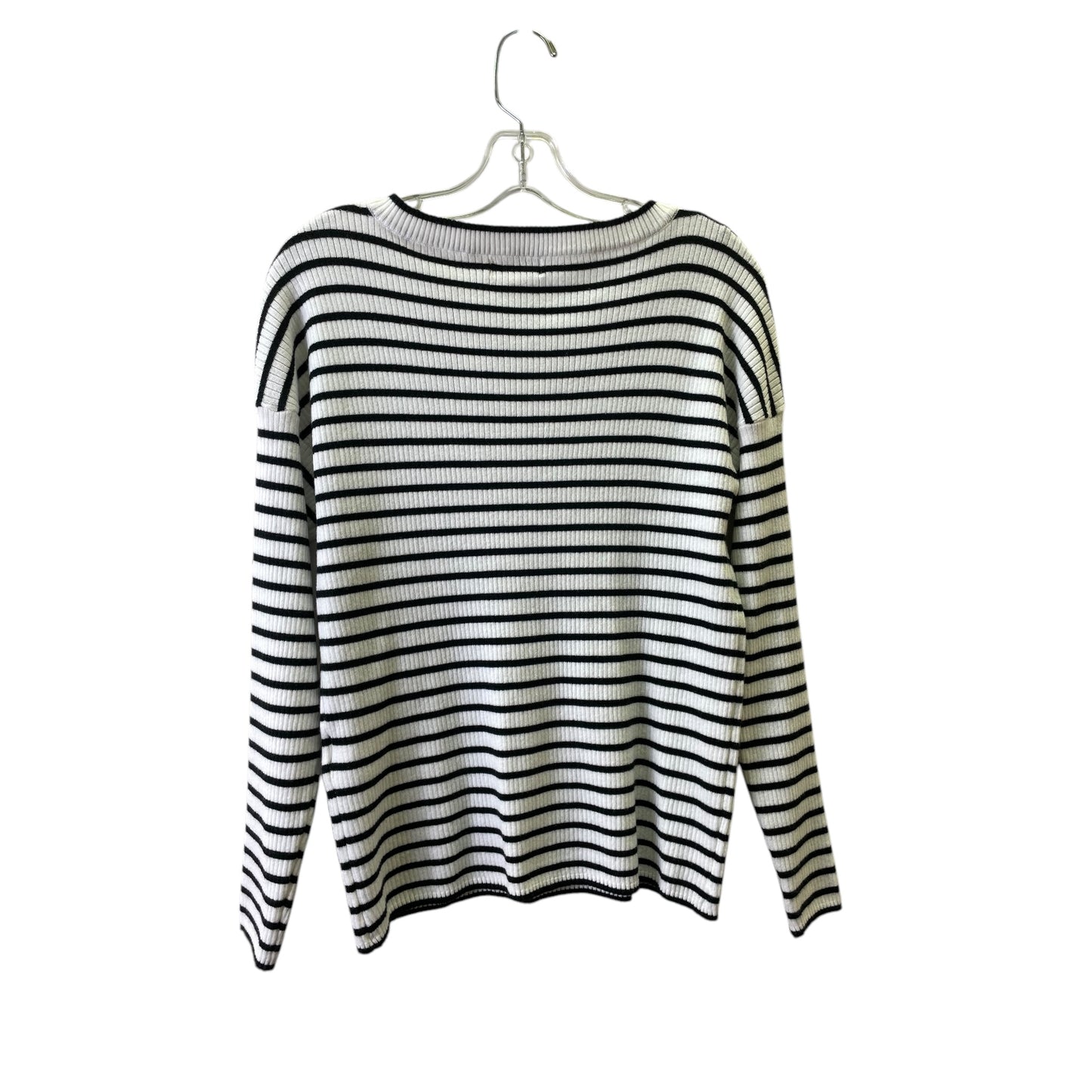 SWEATER by STYLE AND COMPANY In BLACK & WHITE, Size: M