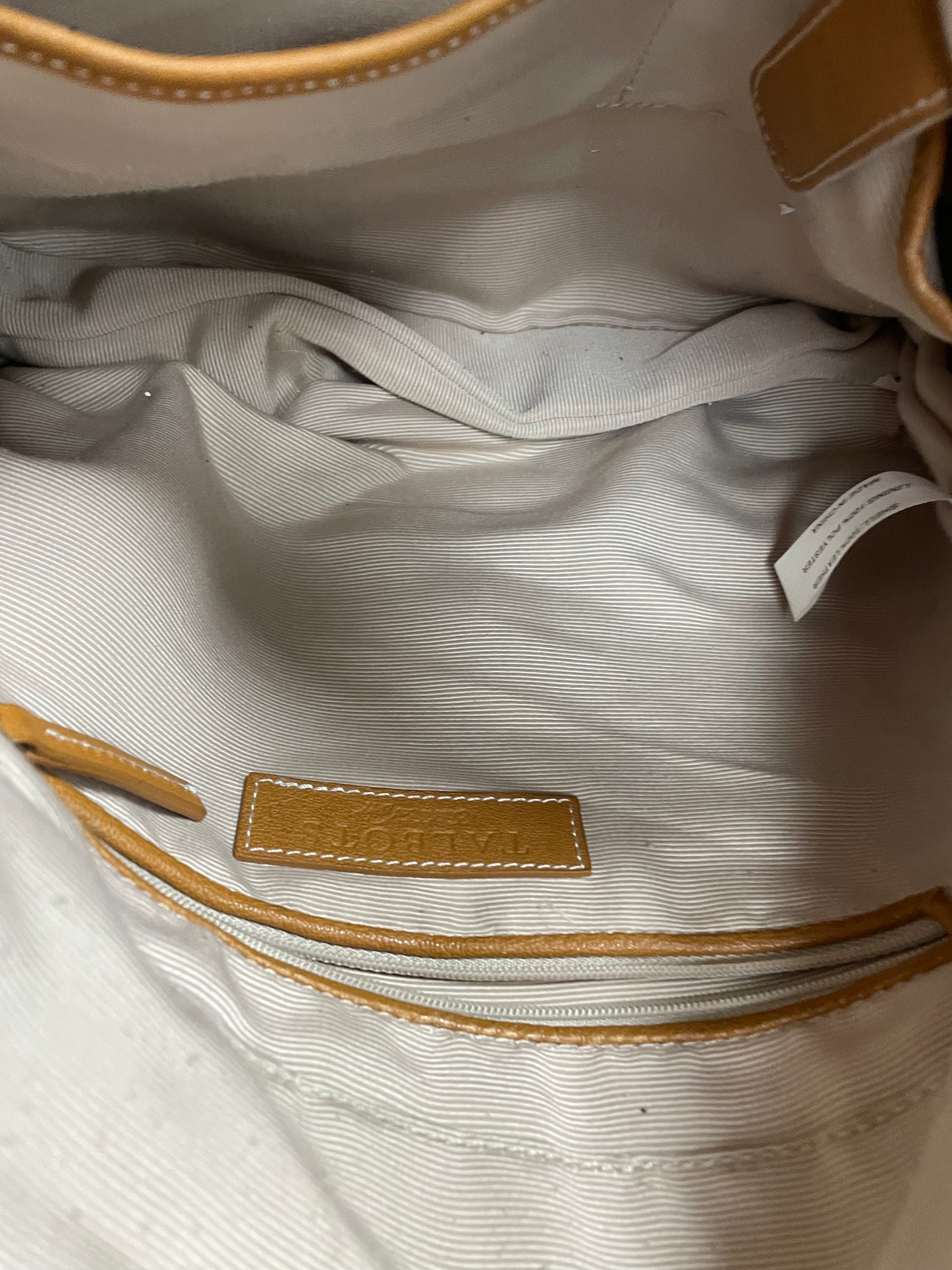 Handbag Leather By Talbots In Brown, Size:Large