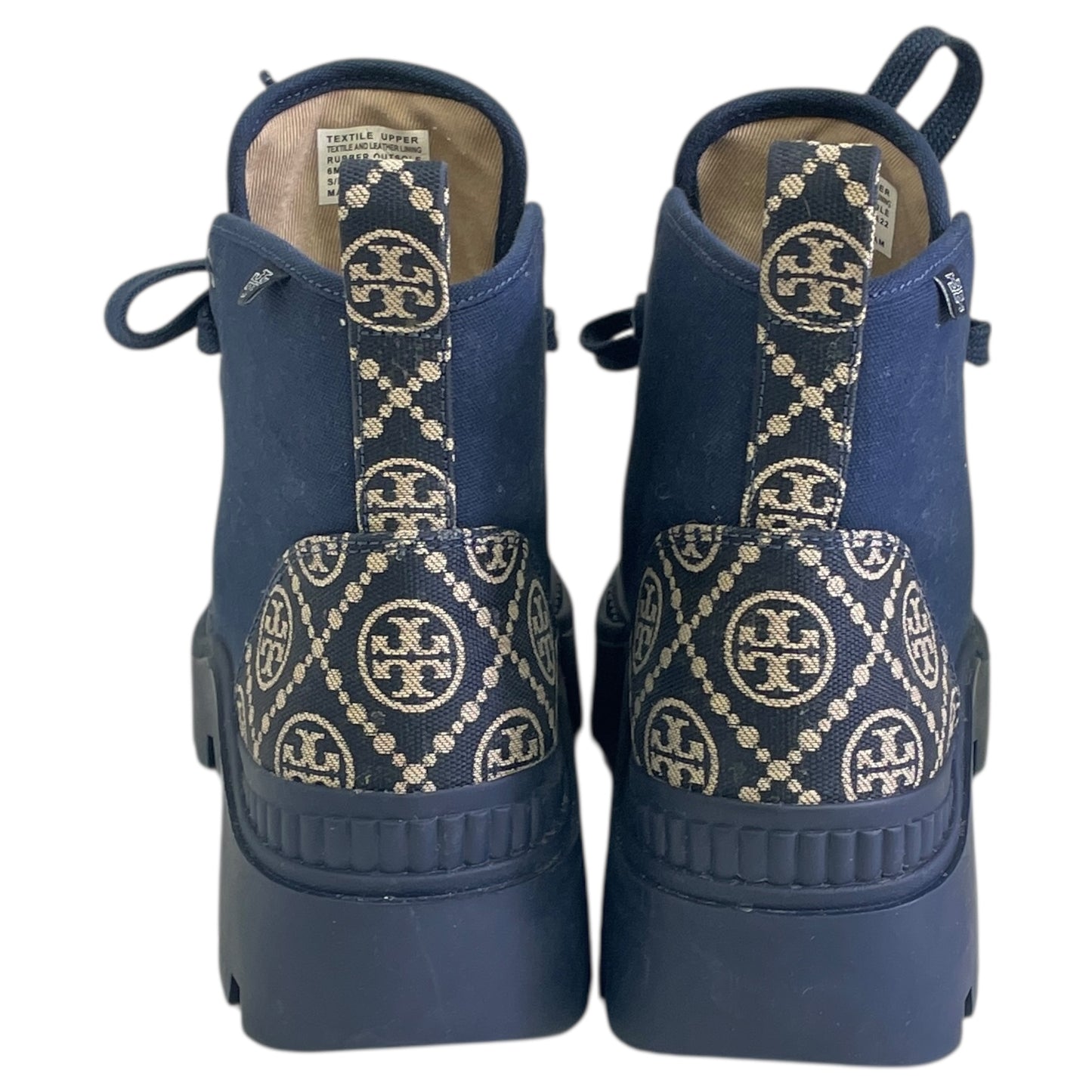 Boots Designer By Tory Burch In Blue, Size:6