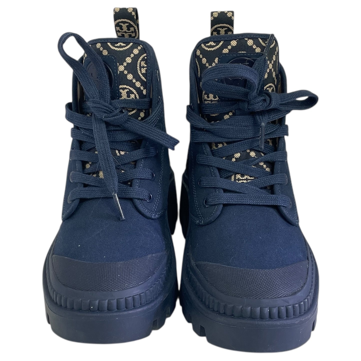 Boots Designer By Tory Burch In Blue, Size:6