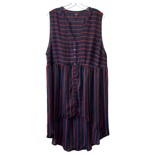 Dress Casual Midi By Torrid In Blue & Red, Size:2X