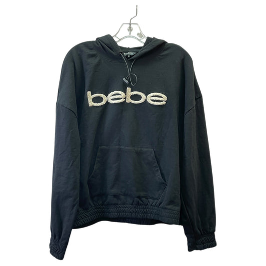 Athletic Sweatshirt Hoodie By Bebe In Black, Size:3X