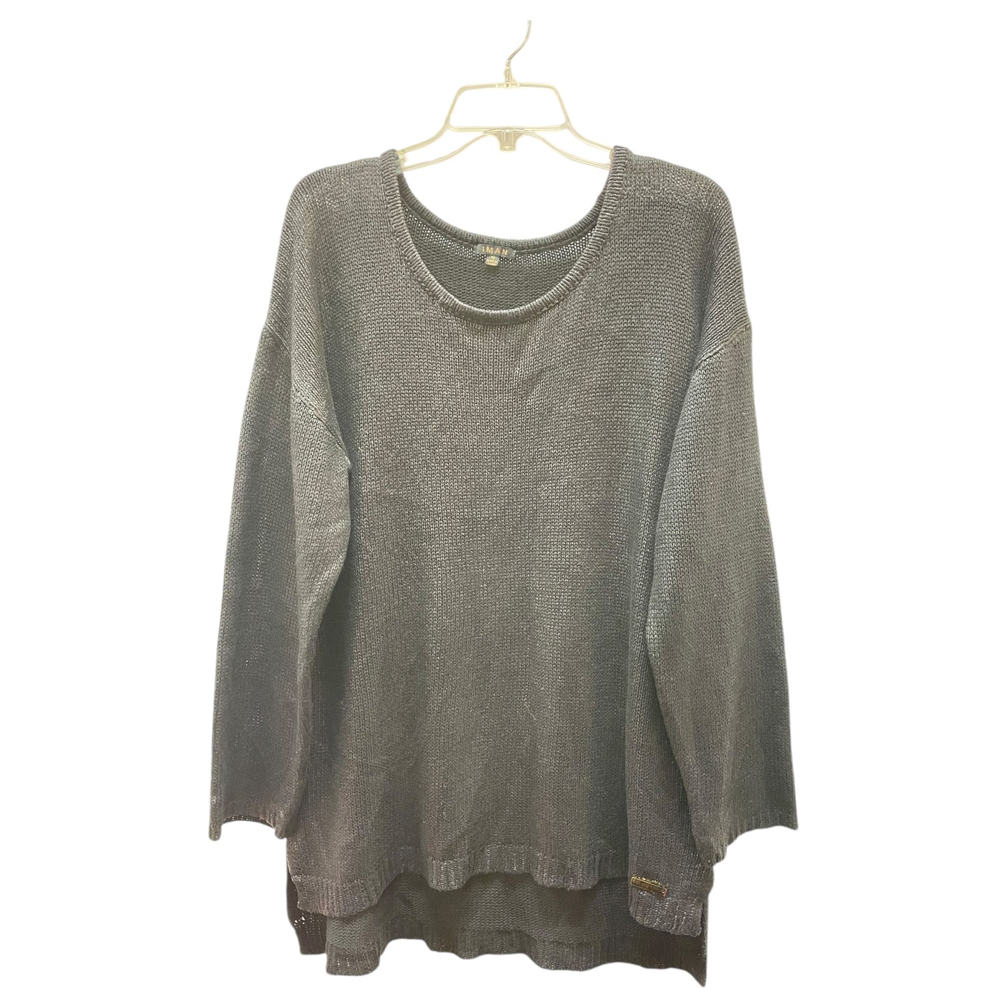 Sweater By Iman Hsn In Black, Size:1X