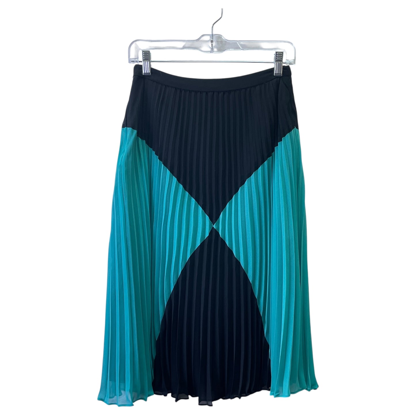 Skirt Midi By Halogen In Black & Blue, Size:6