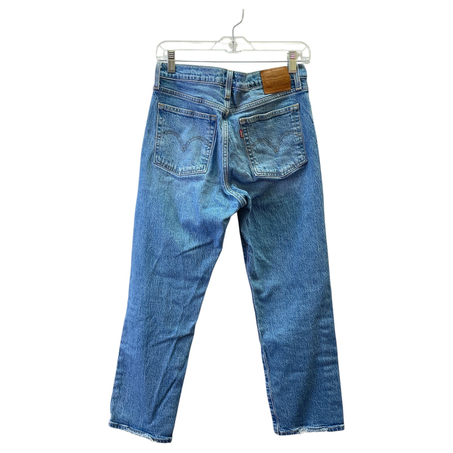 Jeans Straight By Levis In Blue Denim, Size:4