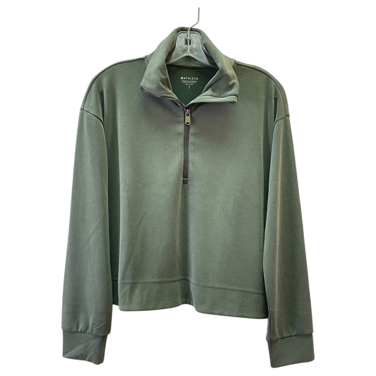 Athletic Top Ls Collar By Athleta In Green, Size:S