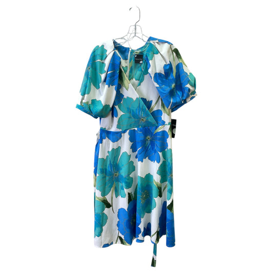 Dress Casual Short By Maison Tara In Blue & Green, Size:Xl
