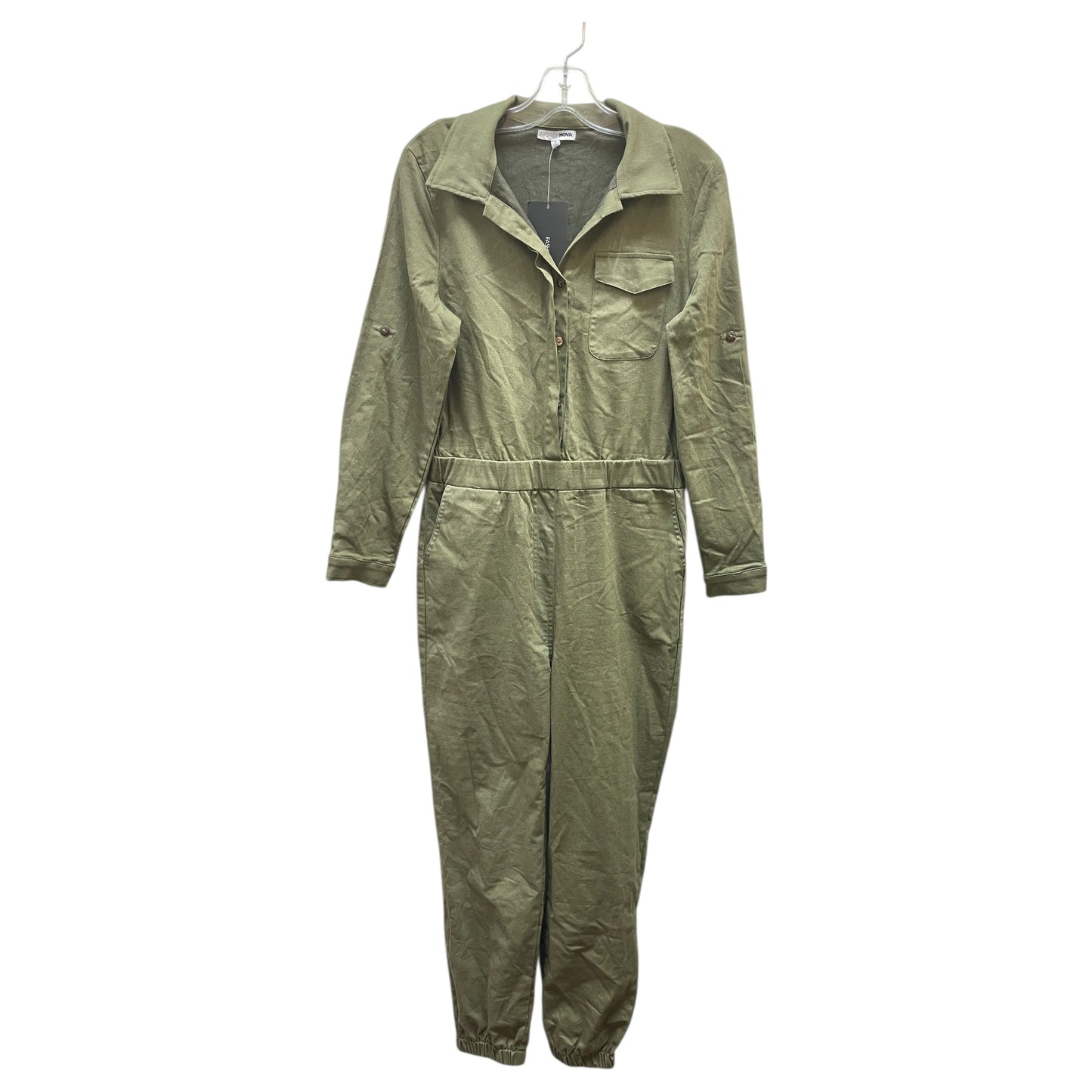 Jumpsuit By Fashion Nova In Green, Size:L