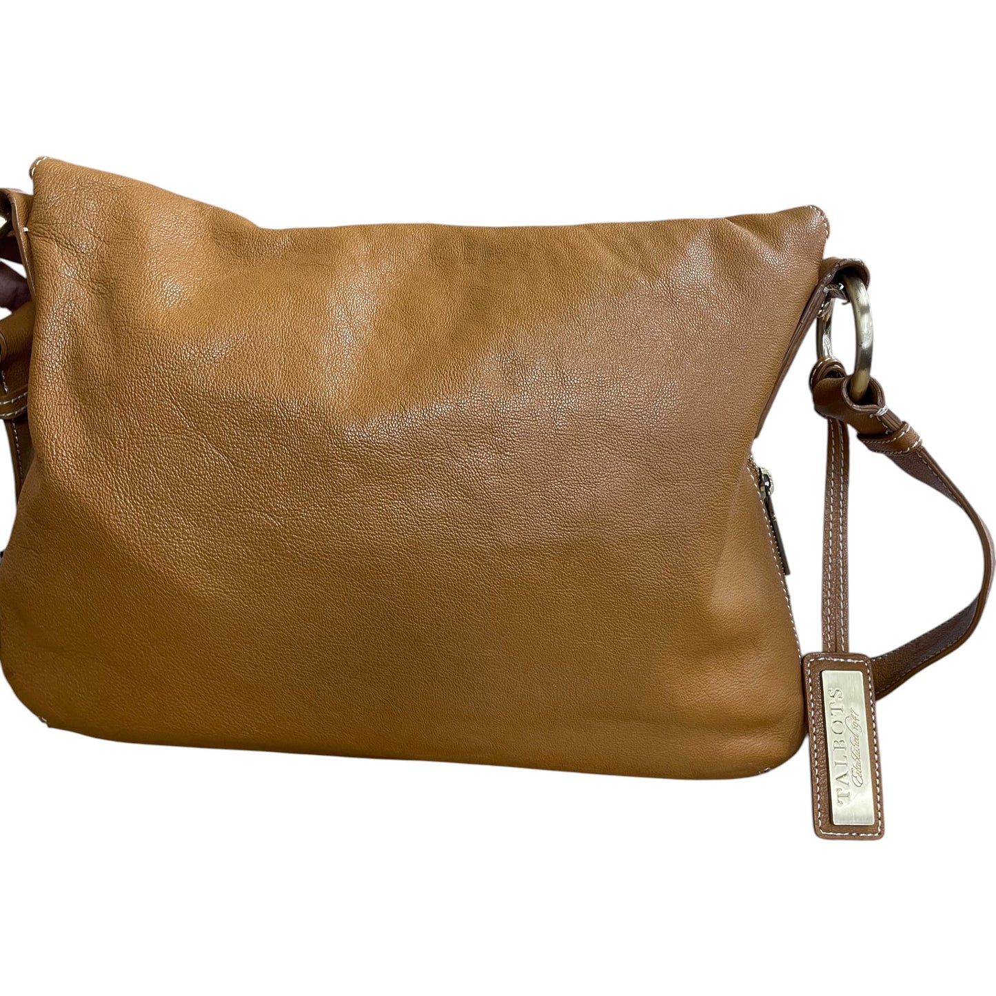 Handbag Leather By Talbots In Brown, Size:Large