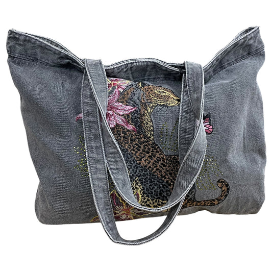 Handbag By Dg2 In Grey, Size:Large