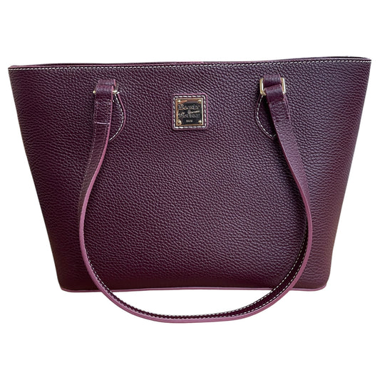 Handbag Designer By Dooney And Bourke In Maroon, Size:Medium