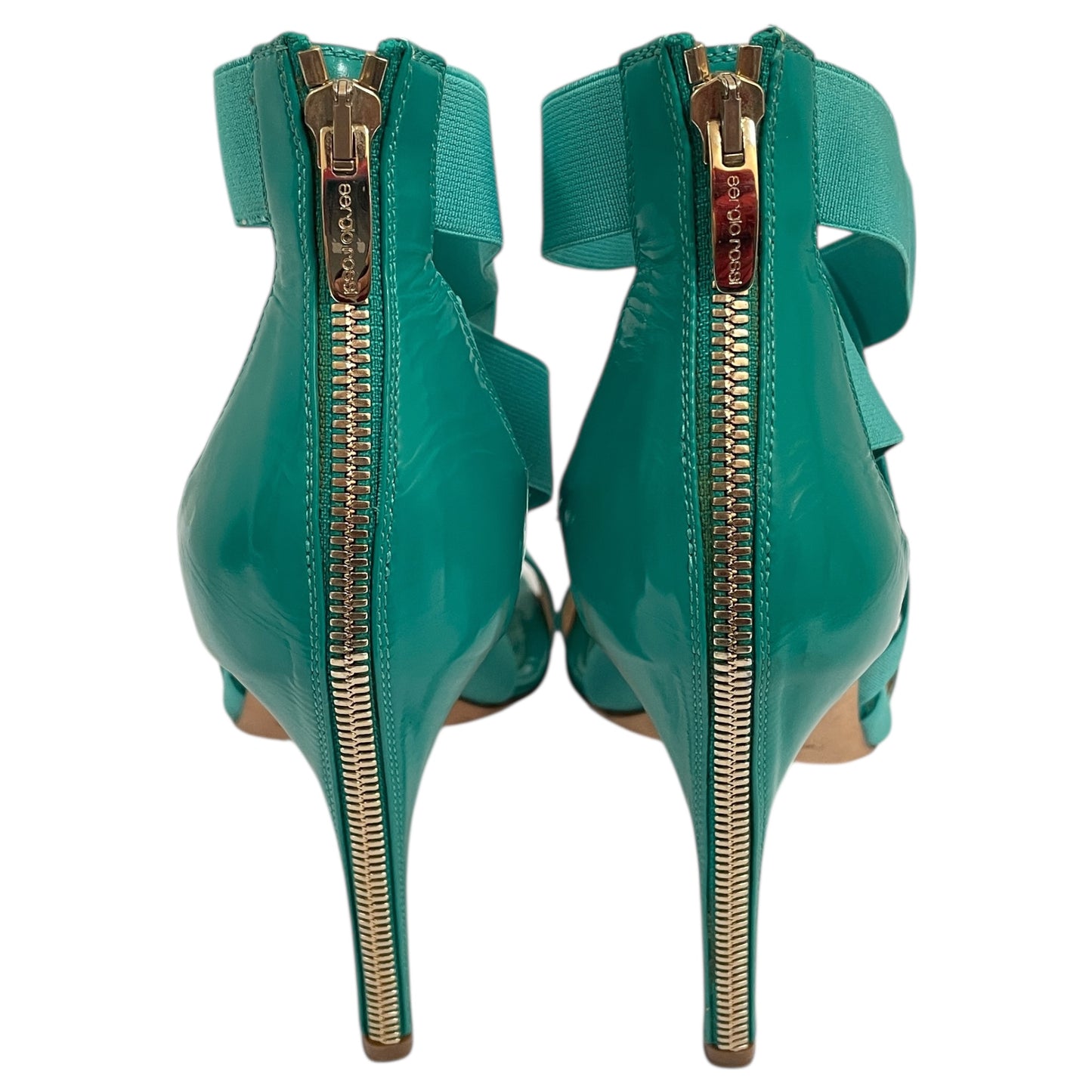 Shoes Designer By Sergio Rossi In Green, Size:8.5