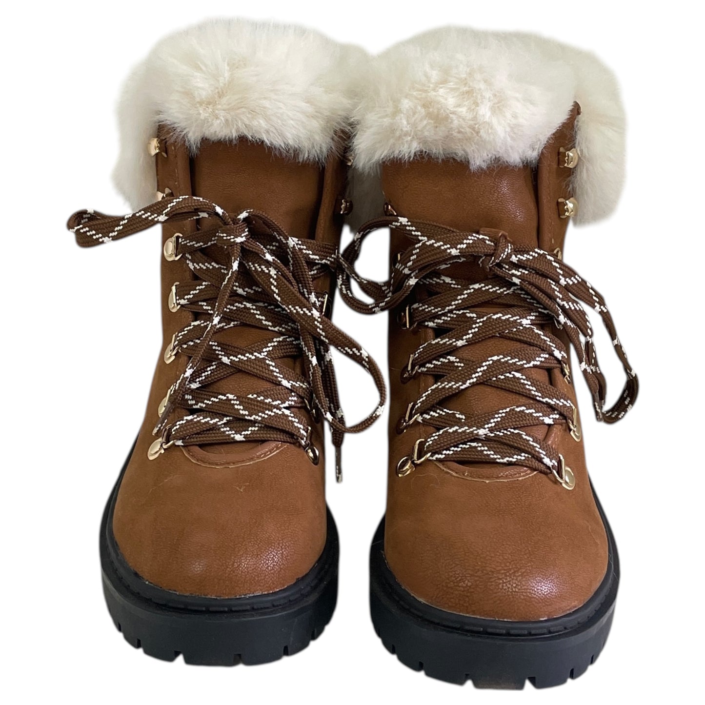 Boots Hiking By Loft In Brown, Size:7.5