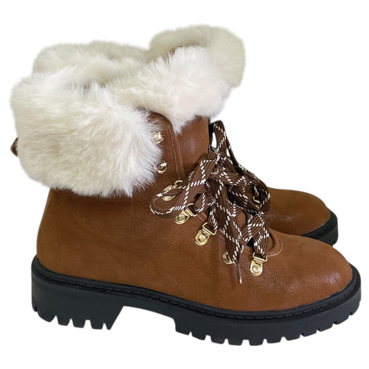 Boots Hiking By Loft In Brown, Size:7.5