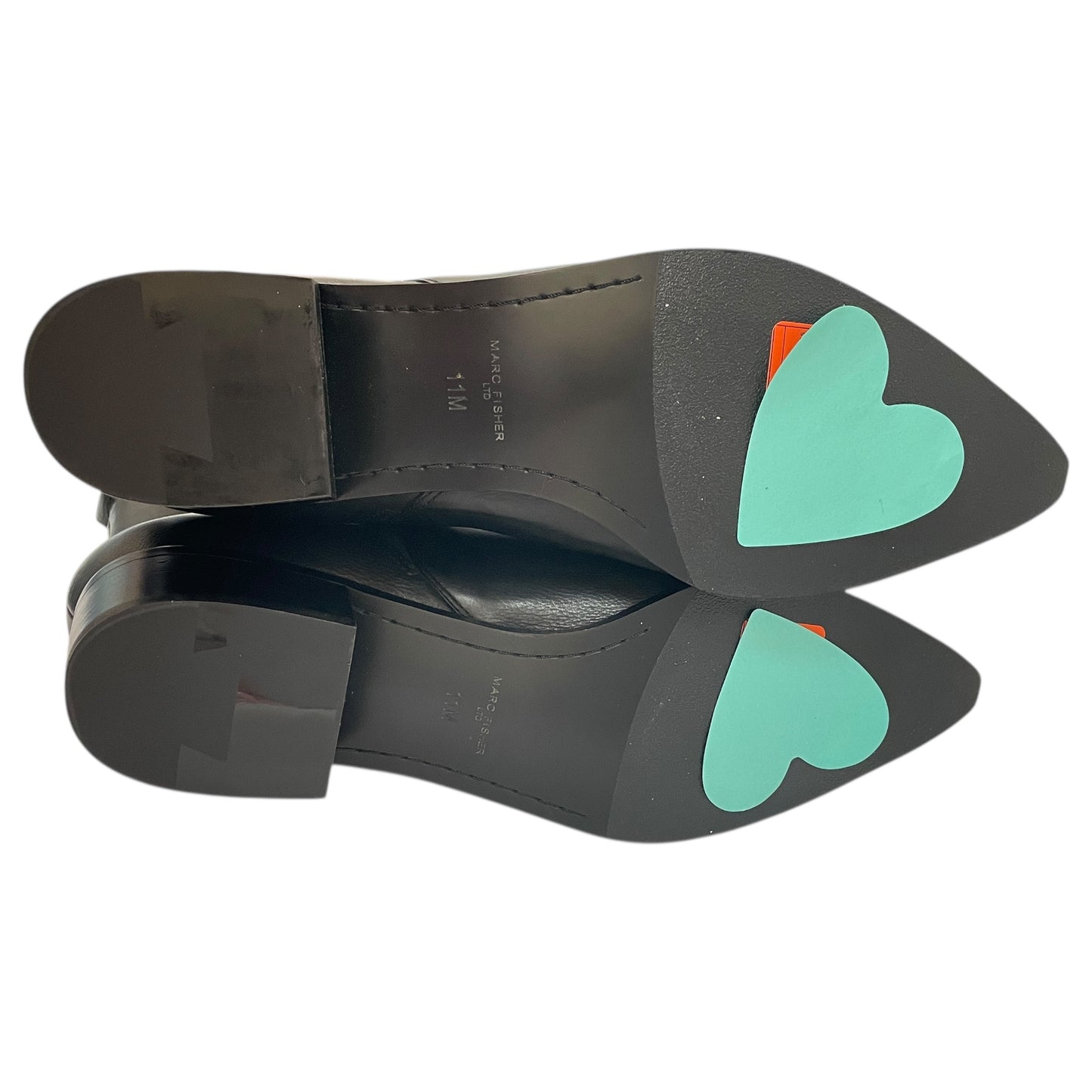 Boots Ankle Heels By Marc Fisher In Black, Size:11