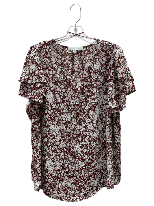 Top Ss By Sweet Rain In Brown & Green, Size:2X