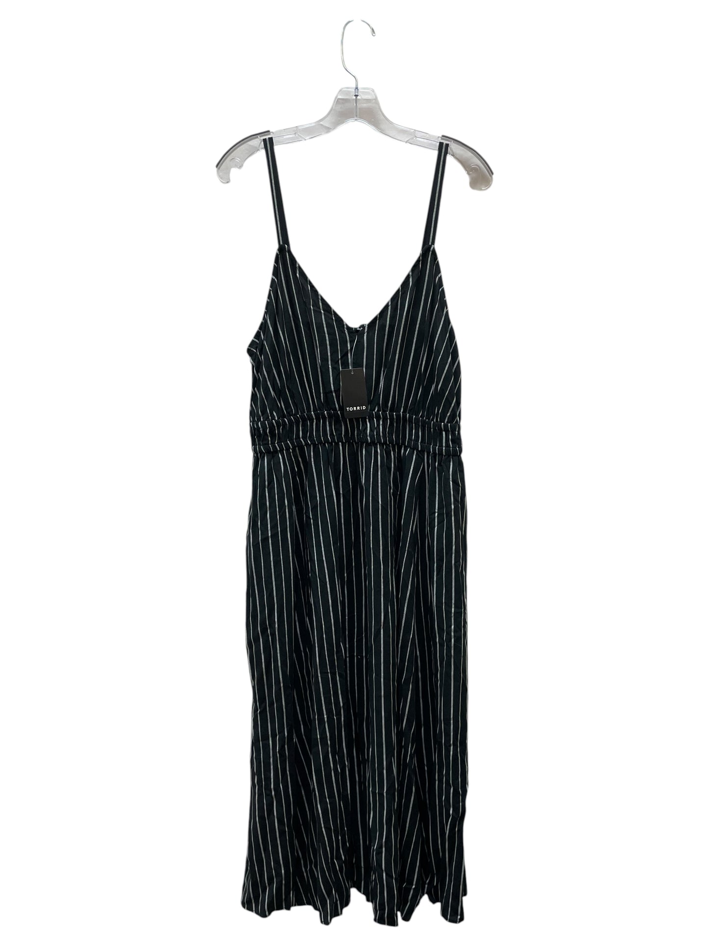 Dress Casual Maxi By Torrid In Black & White, Size:M
