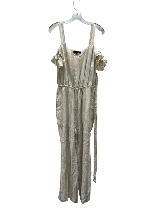 Jumpsuit By Sanctuary In Tan & White, Size:M